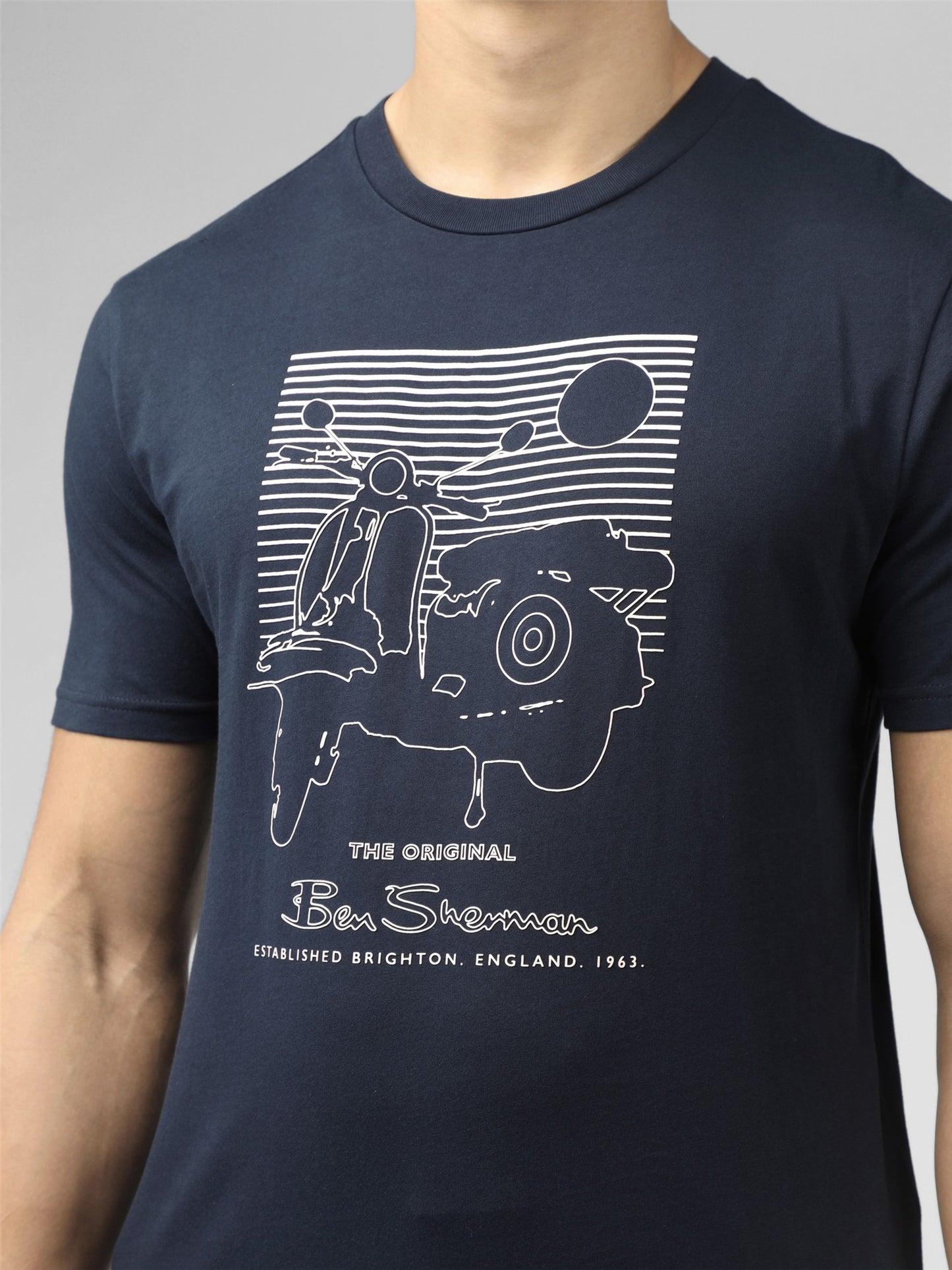 Ben Sherman - Summer Scooter Tee - Dark Navy