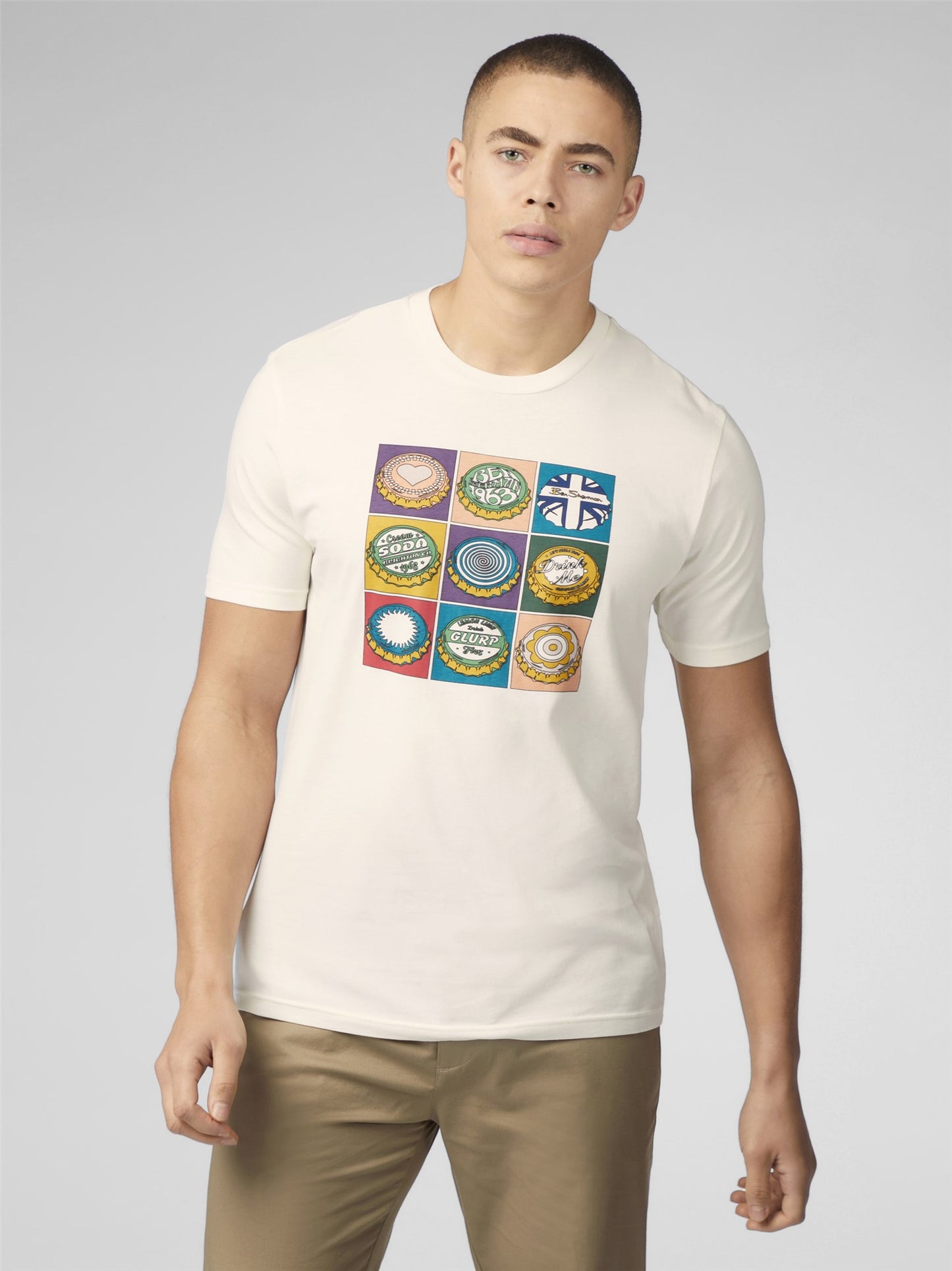 Ben Sherman - Bottle Tops Tee - Ivory