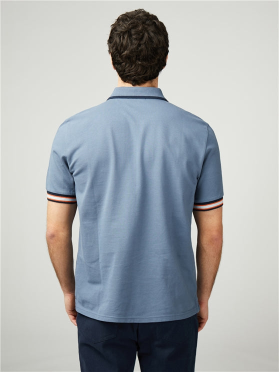 Ben Sherman - Placket Interest Polo - Sea
