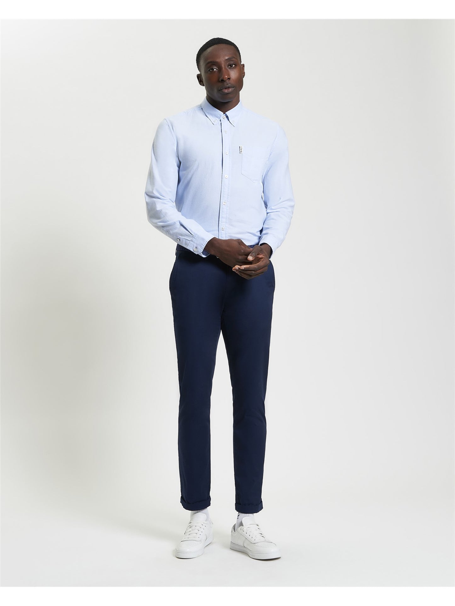 Ben Sherman - Long Sleeve Signature Oxford Shirt - Sky