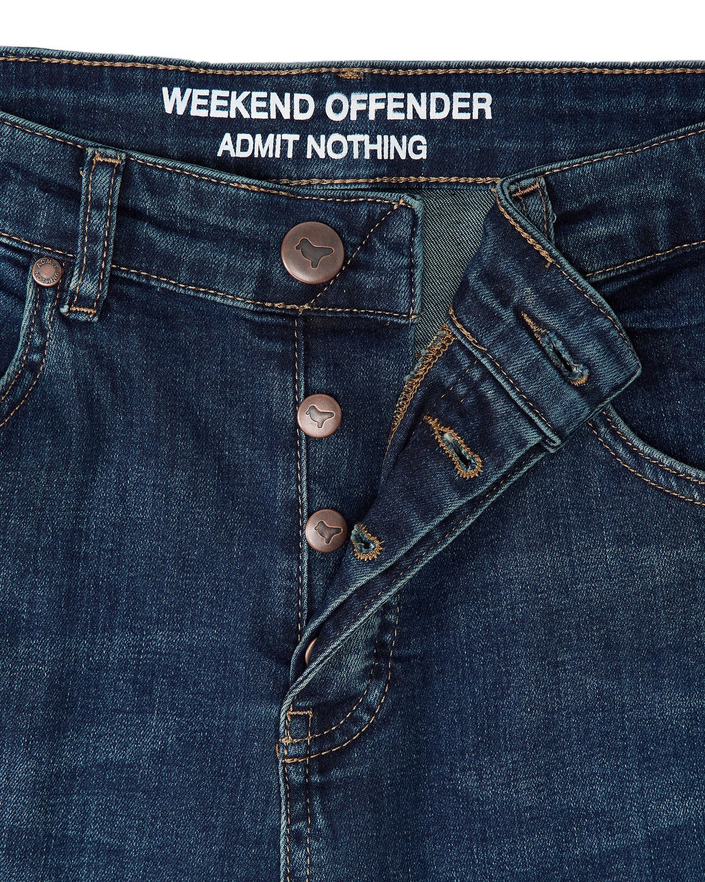 Weekend Offender - 444 Tapered Dark Vintage Denim Jeans