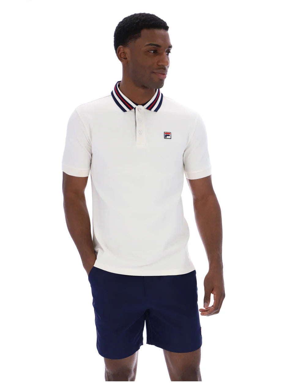 Fila | Achille Heritage Tape Basic Polo - Gardenia