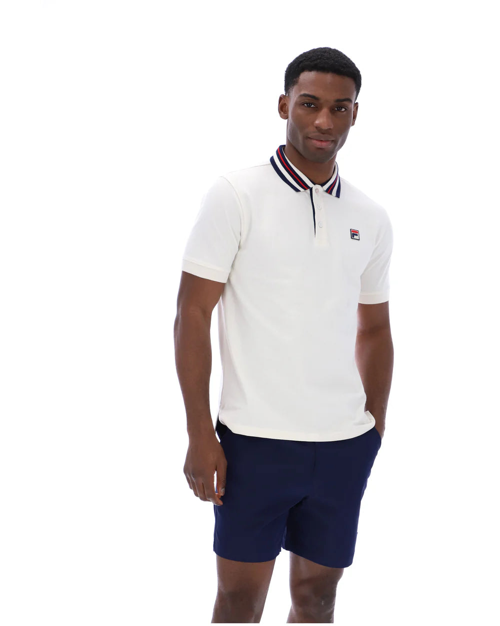 Fila | Achille Heritage Tape Basic Polo - Gardenia