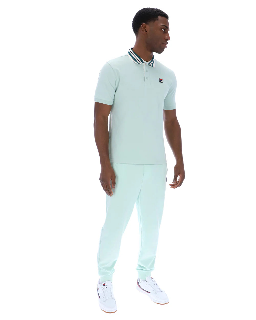 Fila | Achille Heritage Tape Basic Polo - Surf Spray