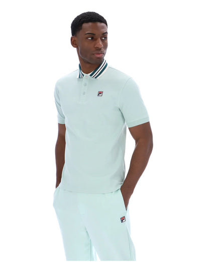 Fila | Achille Heritage Tape Basic Polo - Surf Spray