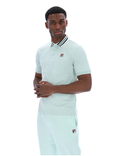 Fila | Achille Heritage Tape Basic Polo - Surf Spray