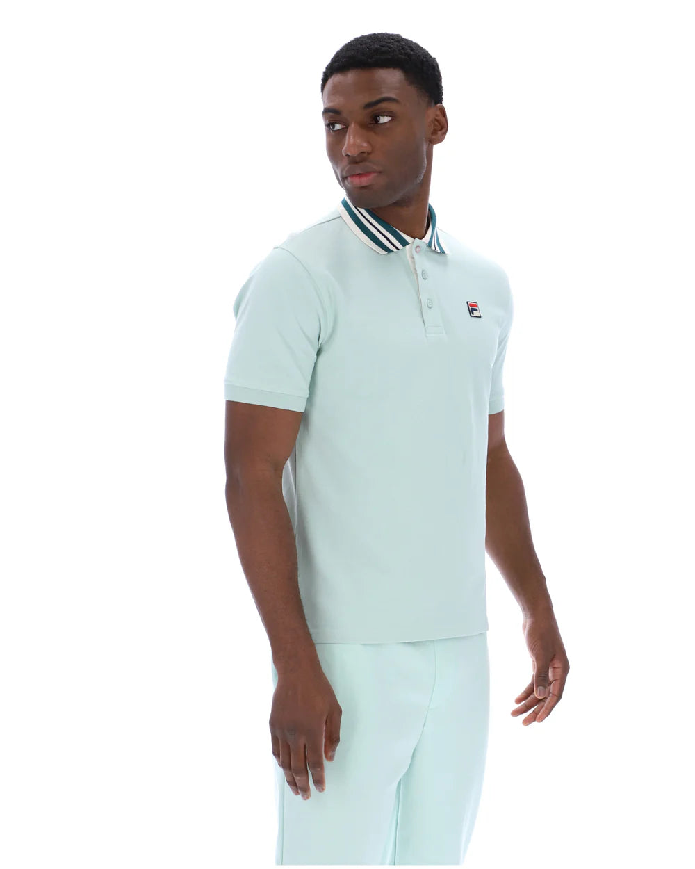 Fila | Achille Heritage Tape Basic Polo - Surf Spray