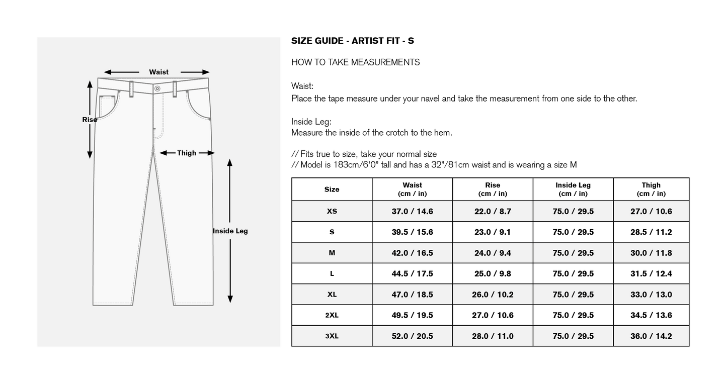 Marshall Artist - Artist Denim - Black Overdye