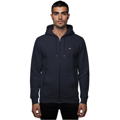 Napapijri Balis Blue Marine Mens Hoodie Front View