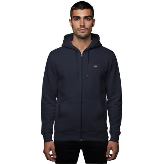 Napapijri Balis Blue Marine Mens Hoodie Front View