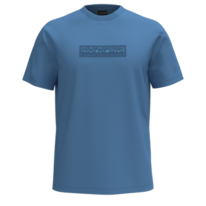 Napapijri | Box Logo Short Sleeve T-Shirt - Light Blue