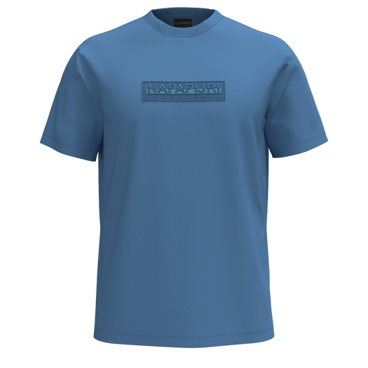 Napapijri | Box Logo Short Sleeve T-Shirt - Light Blue