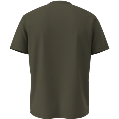 Napapijri Box Logo T-Shirt Green Olive Night Back View