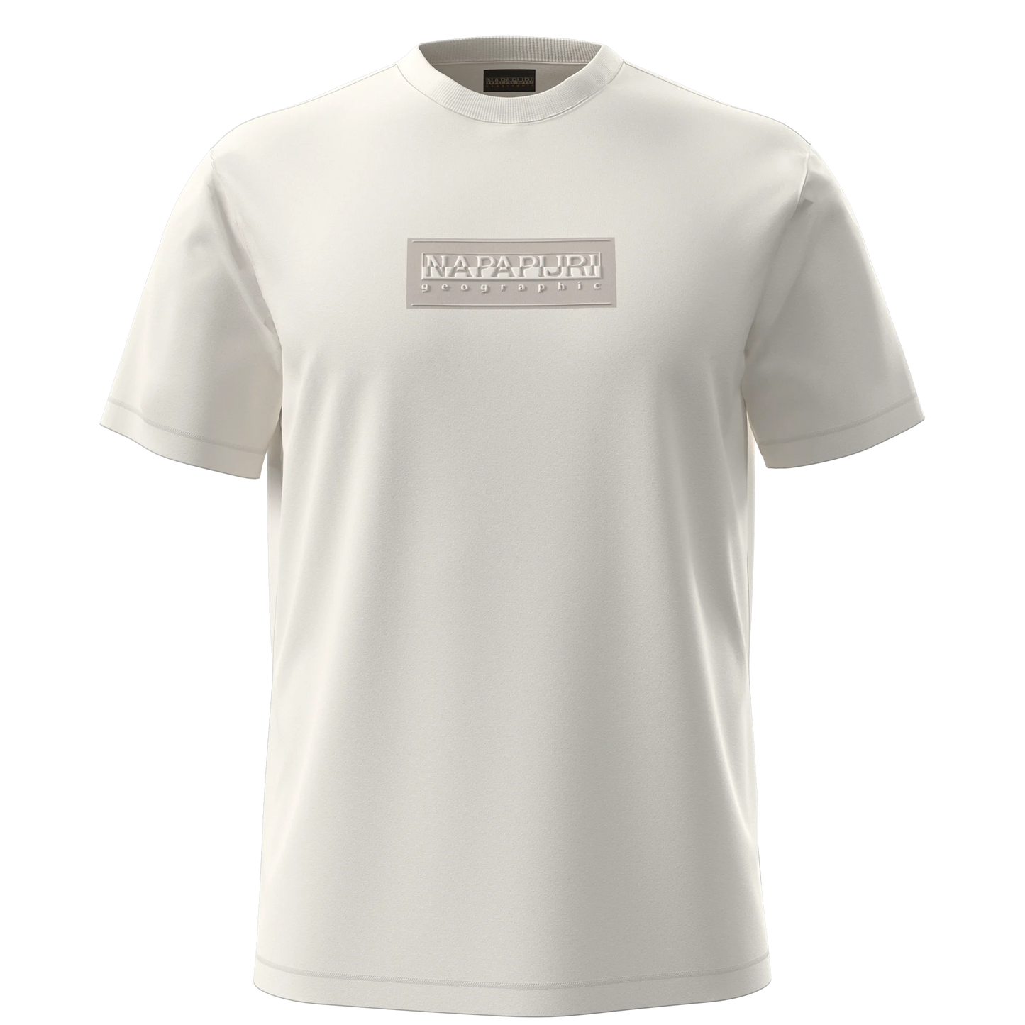 Napapijri | Box Logo Short Sleeve T-Shirt - White Whisper