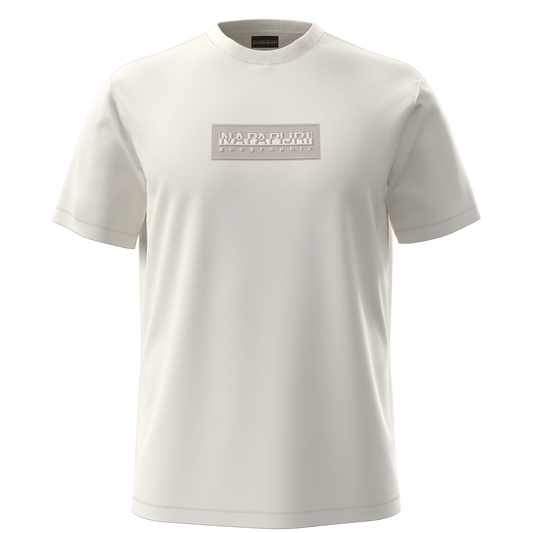 Napapijri | Box Logo Short Sleeve T-Shirt - White Whisper