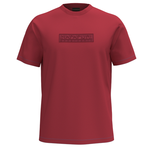 Napapijri | Box Logo Short Sleeve T-Shirt - Red