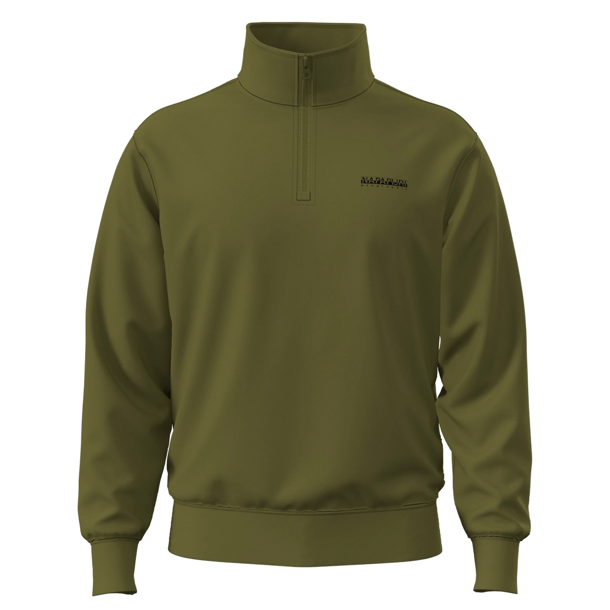 Napapijri Small Box Green Avocado Mens Sweatshirt Front