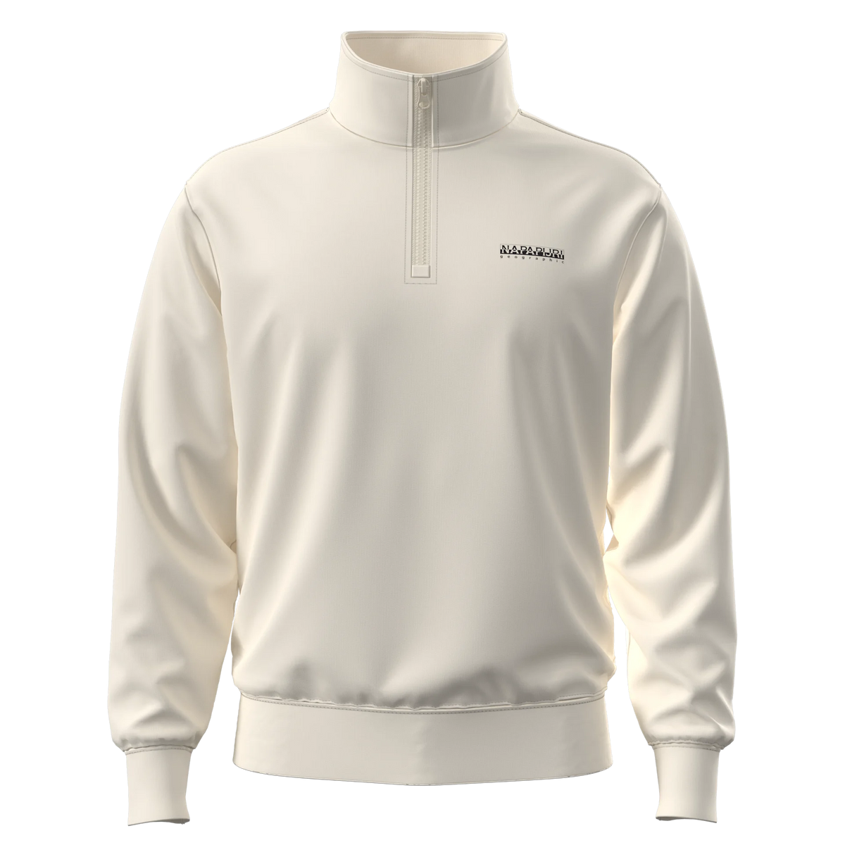 Napapijri Small Box Beige Dimity Mens Sweatshirt Front