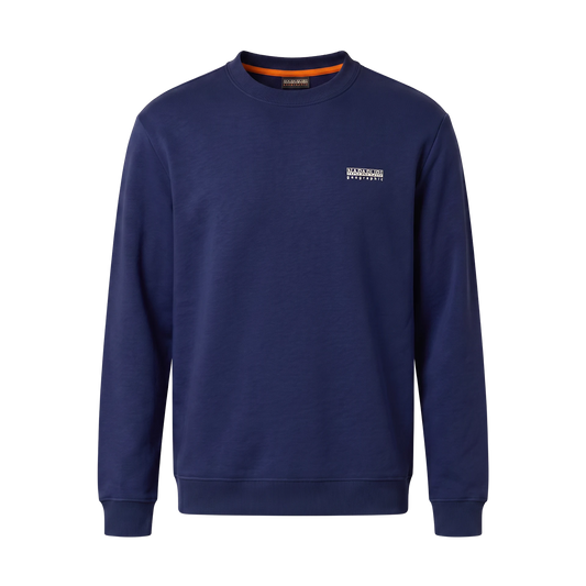Napapijri Small Box Blue Marine Mens Sweatshirt Front