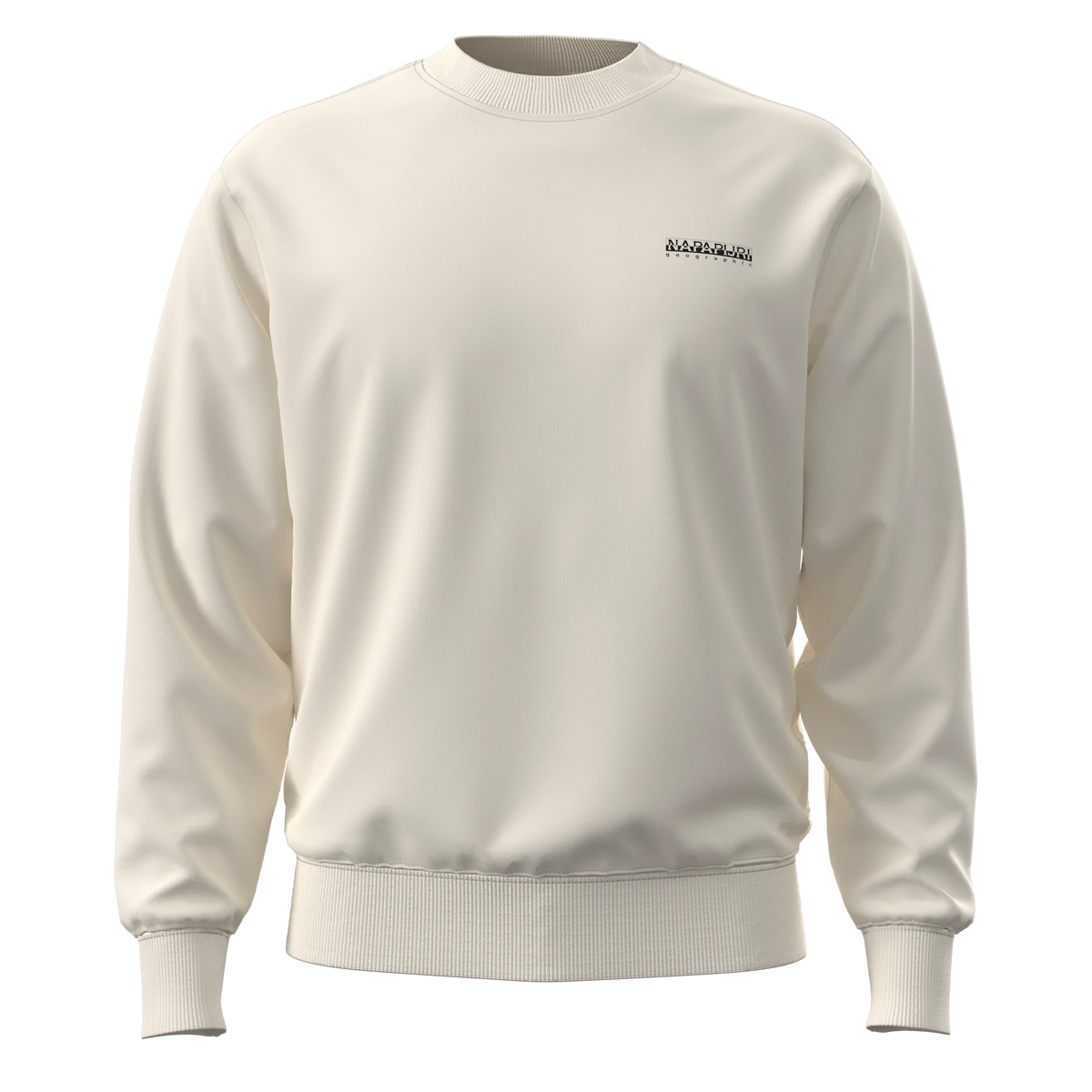 Napapijri Small Box Beige Dimity Mens Sweatshirt Front