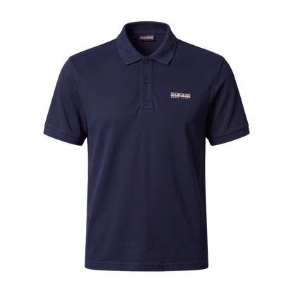 Napapijri E-Small Box Blu Marine Mens Polo Front View
