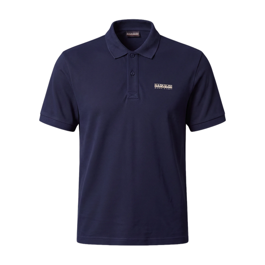 Napapijri E-Small Box Blu Marine Mens Polo Front View