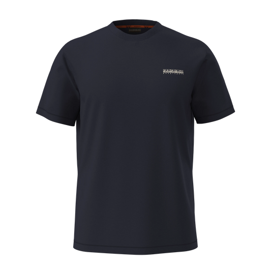 Napapijri Small Box Blu Marine Mens T-Shirt Front View