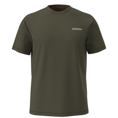 Napapijri Small Box Olive Night Mens T-Shirt Front View