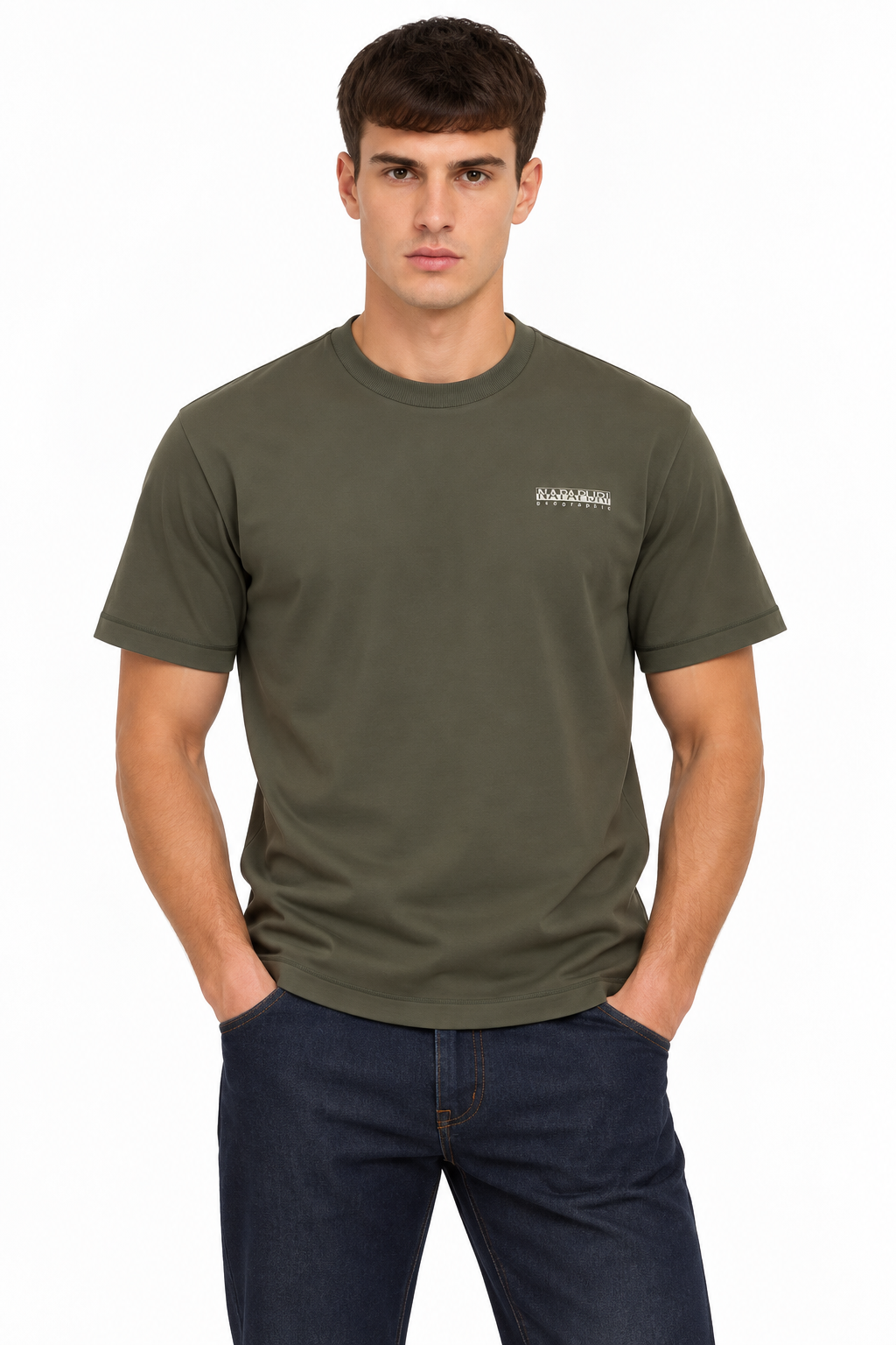Napapijri Small Box T-Shirt Olive Night