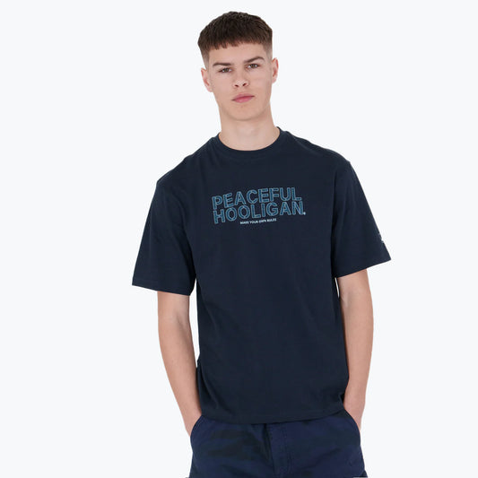 Peaceful Hooligan - Dpm Patton Logo T-Shirt Navy