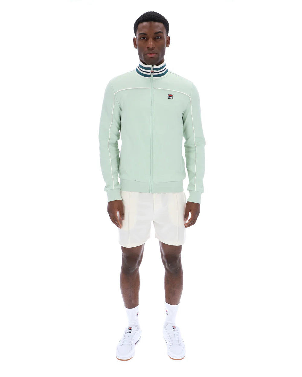 Fila | Federico Tipped Neck Track Jacket - Surf Spray