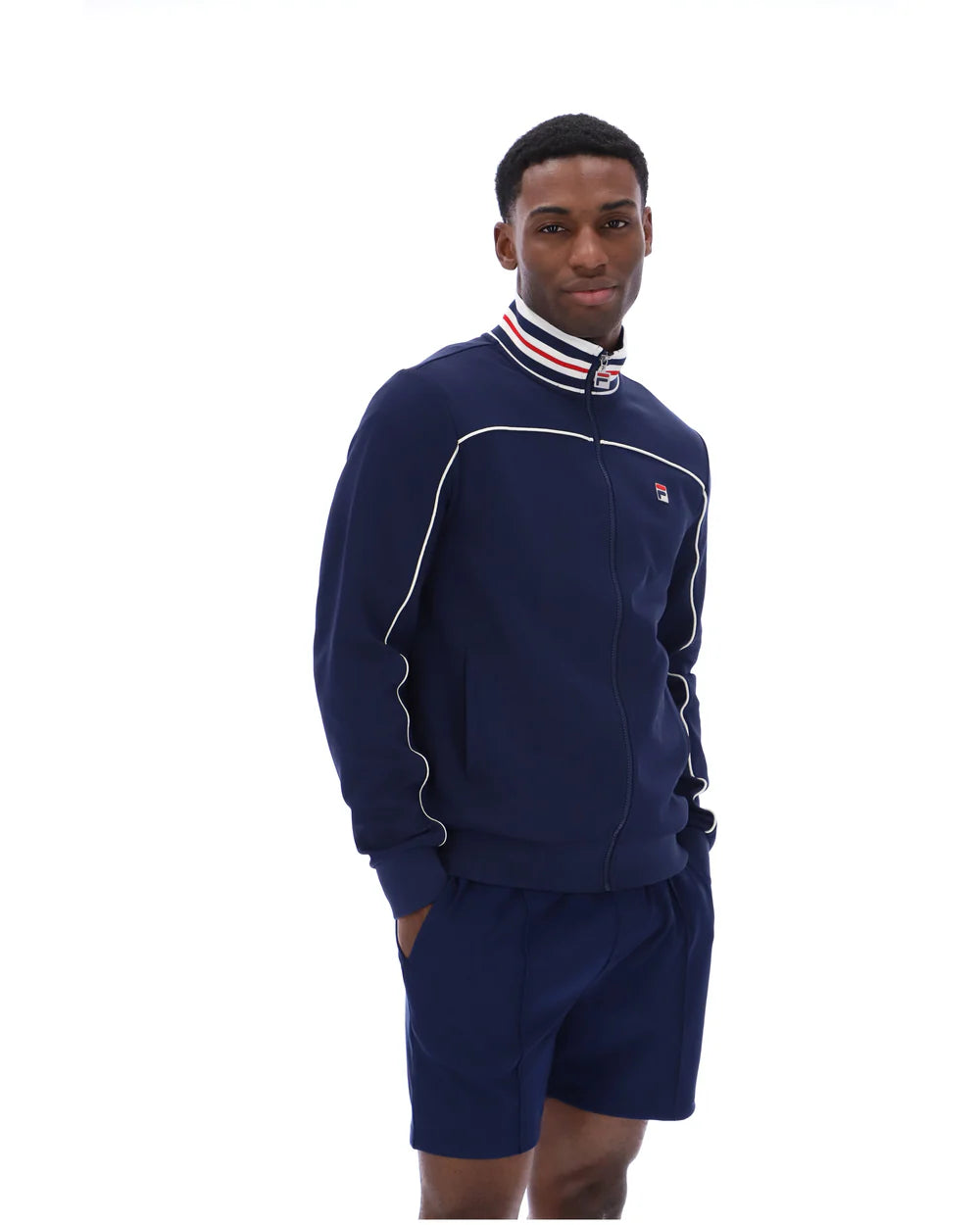 Fila | Federico Tipped Neck Track Jacket - Fila Navy
