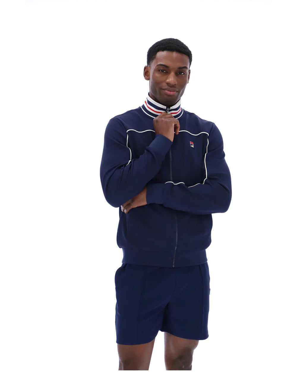 Fila | Federico Tipped Neck Track Jacket - Fila Navy