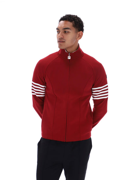 FILA Patrice Cut and Sew Track Jacket Sun Dried Tomato White