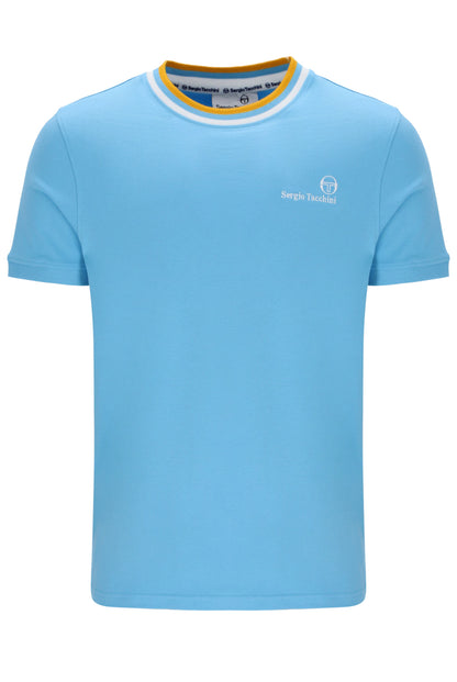 Sergio Tacchini | Rainer FC T-Shirt - Baltic Sea/White Old Gold