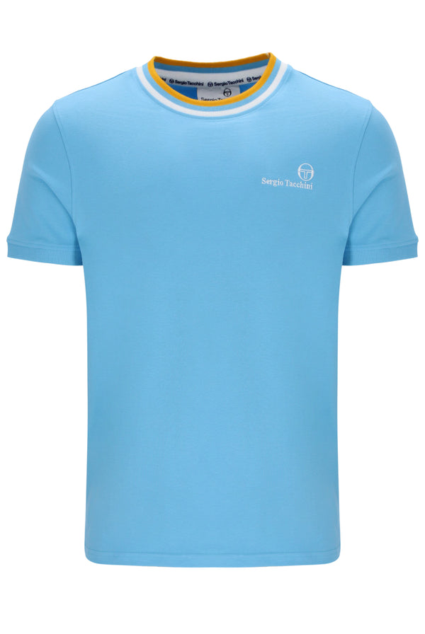 Sergio Tacchini | Rainer FC T-Shirt - Baltic Sea/White Old Gold