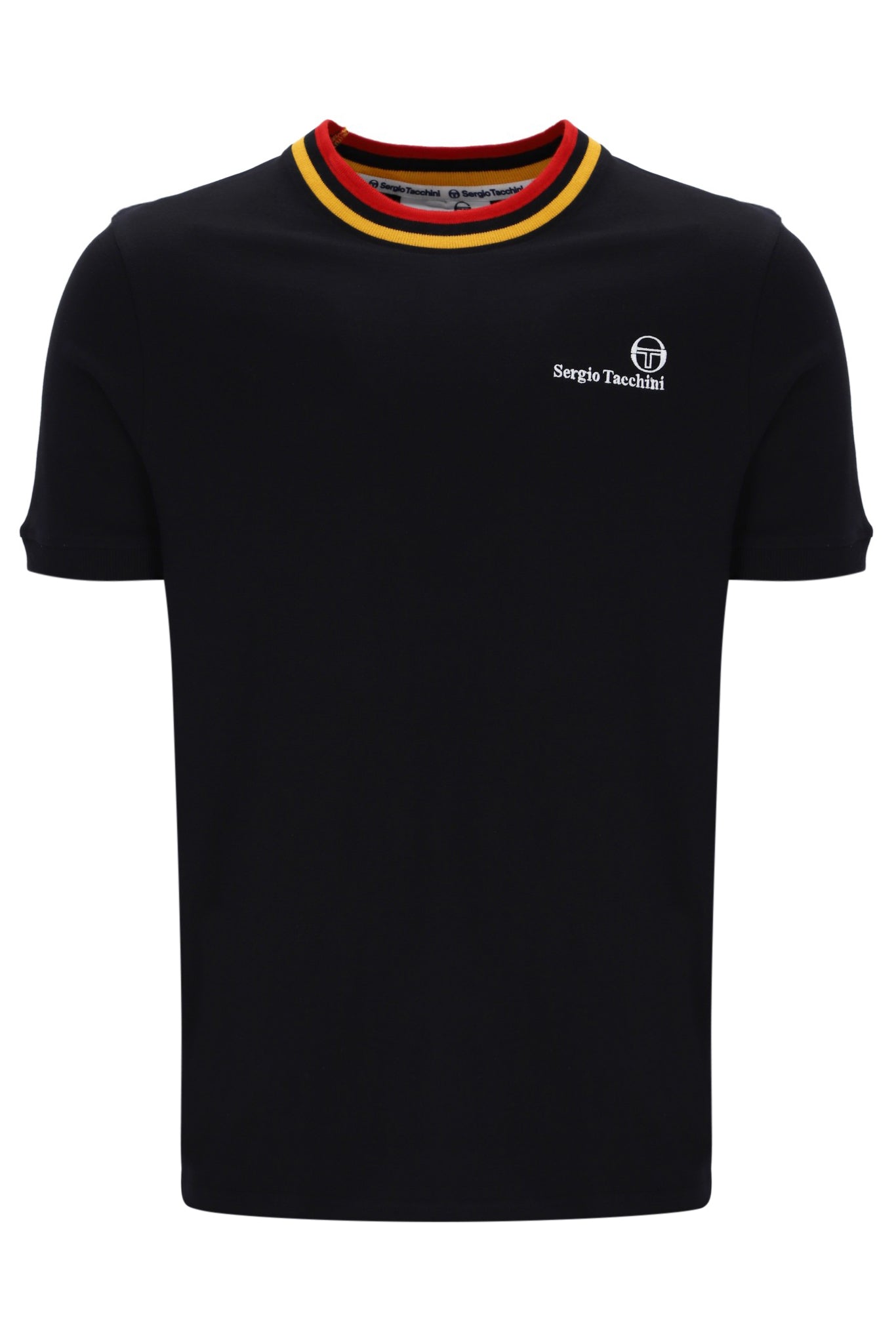 Sergio Tacchini | Rainer FC T-Shirt - Black / Old Gold / Adrenaline Rush