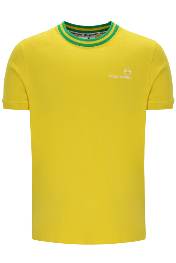 Sergio Tacchini | Rainer FC T-Shirt - Cyber Yellow / Fern Green