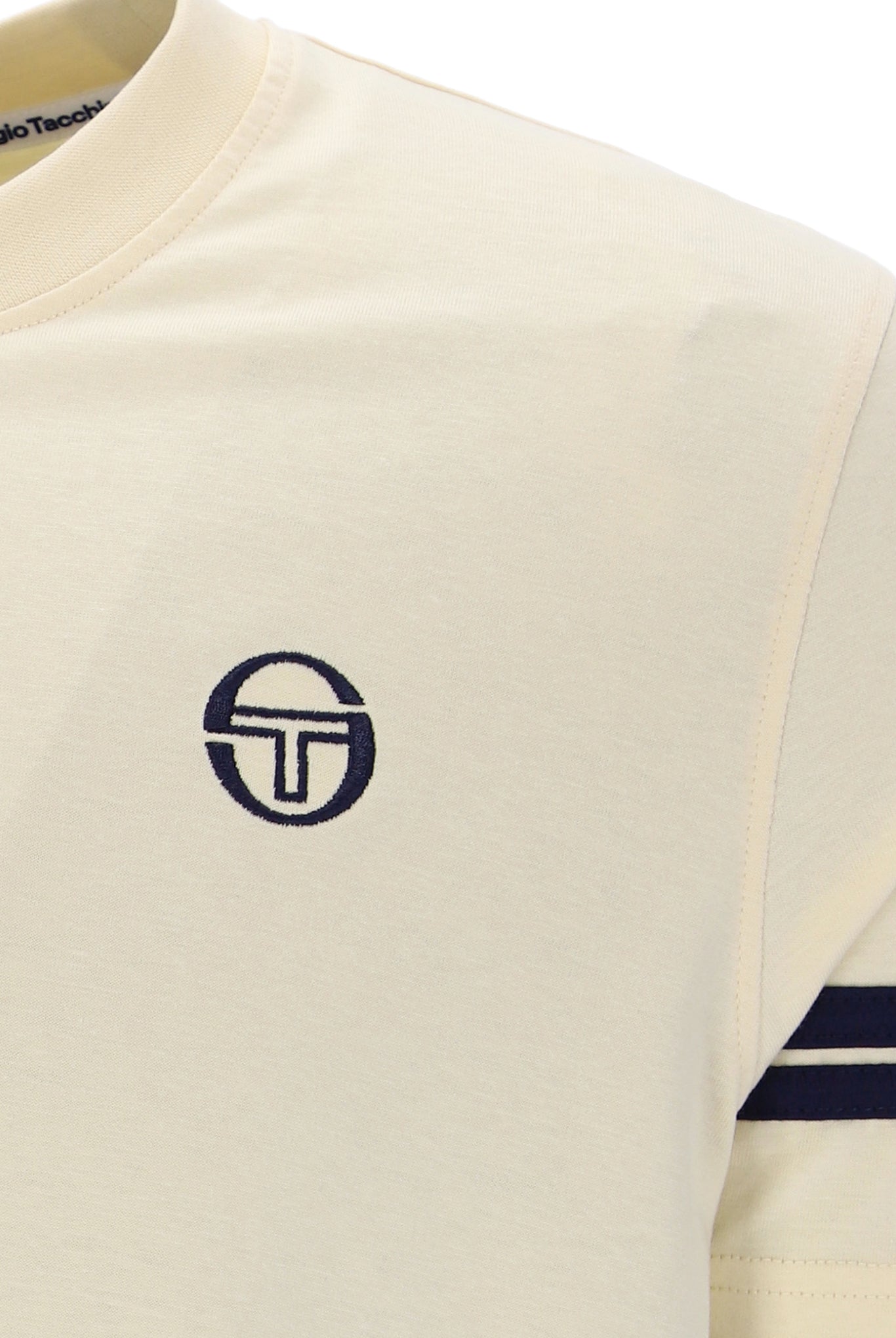 Sergio Tacchini | Grello Crew Neck T-shirt - Sandshell/Maritime Blue