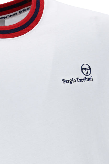 Sergio Tacchini | Rainer FC T-Shirt - White Maritime/Adrenaline Rush