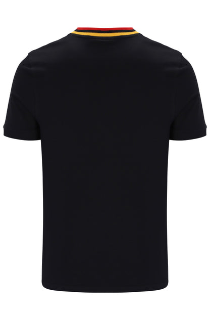 Sergio Tacchini | Rainer FC T-Shirt - Black / Old Gold / Adrenaline Rush