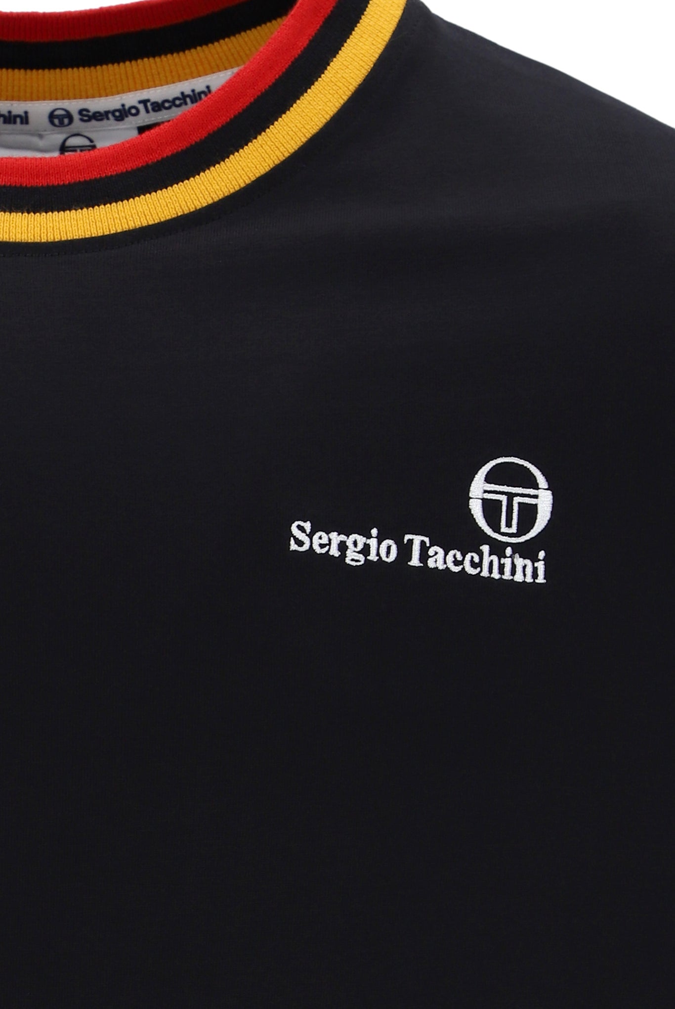 Sergio Tacchini | Rainer FC T-Shirt - Black / Old Gold / Adrenaline Rush