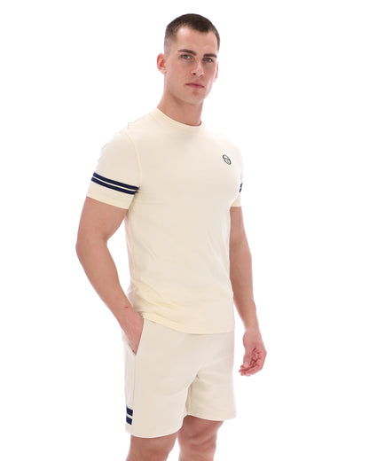 Sergio Tacchini | Grello Crew Neck T-shirt - Sandshell/Maritime Blue