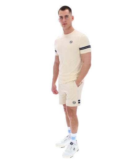 Sergio Tacchini | Grello Crew Neck T-shirt - Sandshell/Maritime Blue