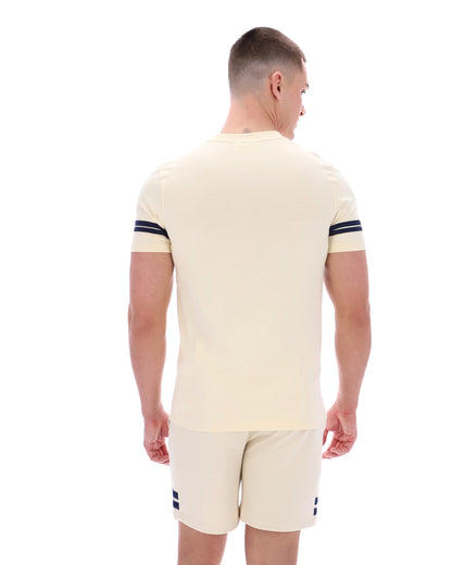 Sergio Tacchini | Grello Crew Neck T-shirt - Sandshell/Maritime Blue