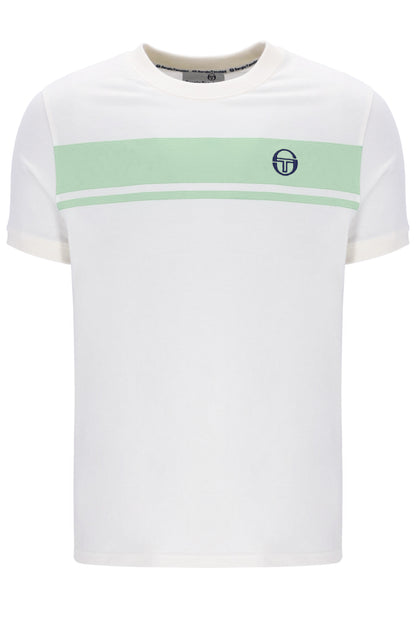 Sergio Tacchini | Master Crew Neck T-Shirt - Gardenia/Quiet Green