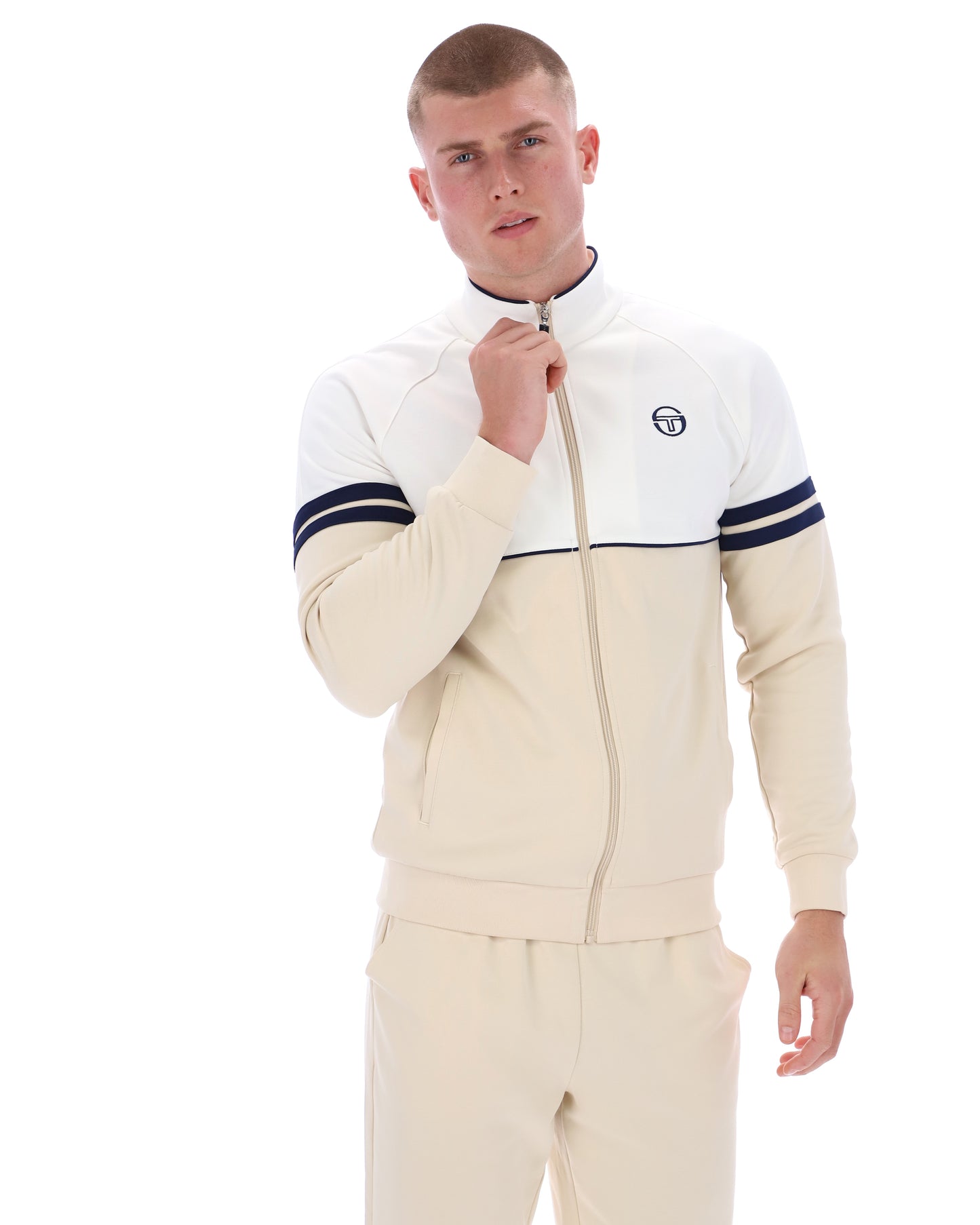 Sergio Tacchini | New Orion Track Jacket - Gardenia/Sandshell/Maritime