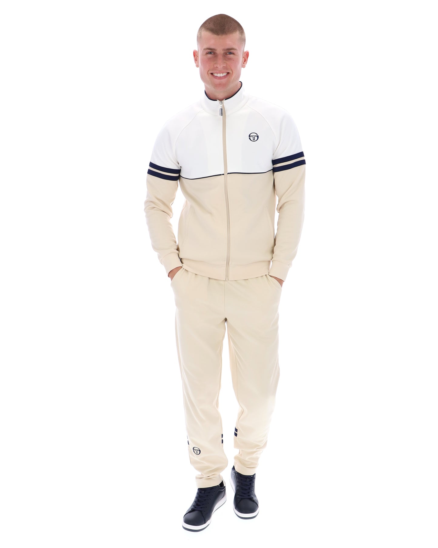Sergio Tacchini | New Orion Track Jacket - Gardenia/Sandshell/Maritime