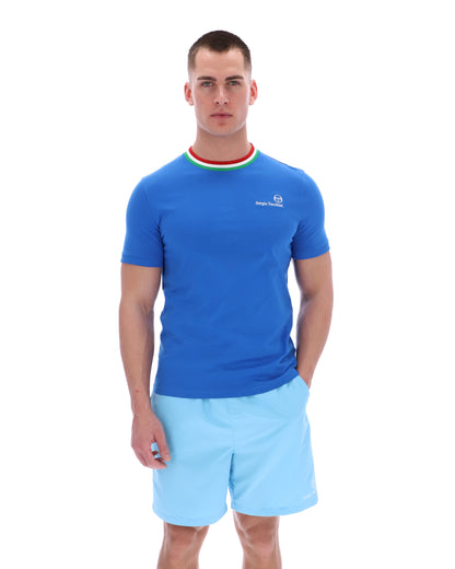 Sergio Tacchini | Rainer FC T-Shirt - Strong Blue/Fern Green/Adrenaline Rush