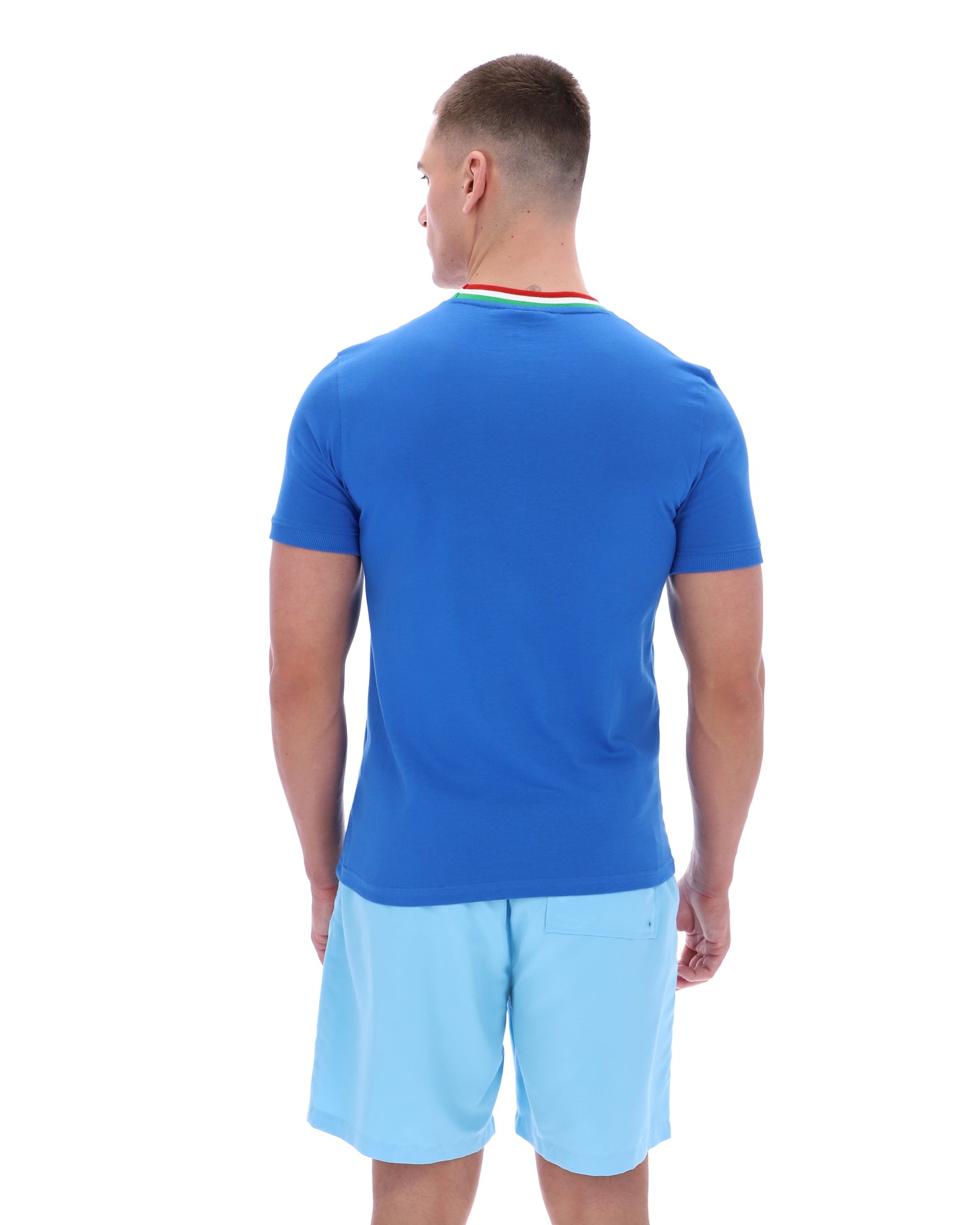 Sergio Tacchini | Rainer FC T-Shirt - Strong Blue/Fern Green/Adrenaline Rush